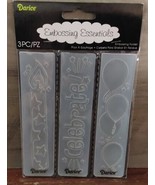 Darice Embossing Folders 3pc Celebrate Candle Paper Crafting Card Making... - £7.43 GBP