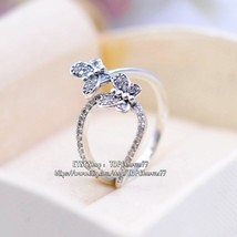 2019 Spring Release 925 Sterling Silver Bedazzling Butterflies Ring  - £13.43 GBP