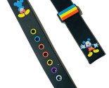 Disney Mickey Mouse Tres Colores 14mm Caucho Negro Repuesto Correa Reloj... - £3.10 GBP