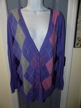 Lane Bryant Purple Cardigan Size 18/20 Women&#39;s EUC - £20.34 GBP