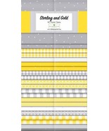 NEW SEALED Wilmington Prints 40 Karat Gems Sterling And Gold FABRIC STRI... - $43.42 CAD