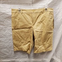 NWT Lauren Ralph Lauren Women&#39;s Cotton Khaki Shorts, Size 12 - £47.87 GBP