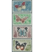 Malagasy 1960 SG7-11 Butterflies (4) MLH - $2.88