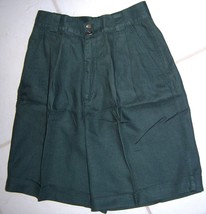 VTG GAP 100% Linen Machine Washable Pleated Front Walking Shorts GREEN Women&#39;s 8 - £26.88 GBP