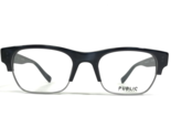 Public Eyeworks Gafas Monturas RICHMOND-C03 Gris Azul Cuadrado 51-20-145 - $51.05