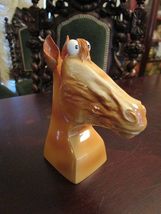 Compatible with Head Horses Paperweight Figurine Green Glass, Ceramic,Ph... - £96.69 GBP+