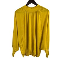 LAMade Yellow Mock Neck Dolman Sleeve Top - £14.62 GBP