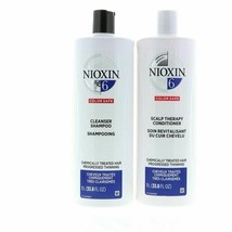 NIOXIN System 6 Cleanser Shanpoo &amp; Scalp Therapy Conditioner 33.8oz SET - £72.38 GBP