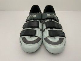 Shimano Cycling Shoes Road Bike SPD Compatible 3 Strap Sz EU39 US6 Leather Upper - £27.27 GBP