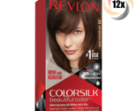 12x Pack Revlon Dark Mahogany Brown Permanent Colorsilk Beautiful Hair D... - $56.58