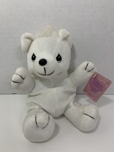 Precious Moments Tender Tails vintage white polar bear teddy beanbag plush 1998 - £4.63 GBP