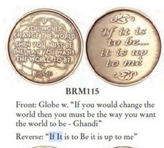 Bulk Lot of 25 - If It Is To Be It Is Up To Me Bronze Medallion - £26.10 GBP