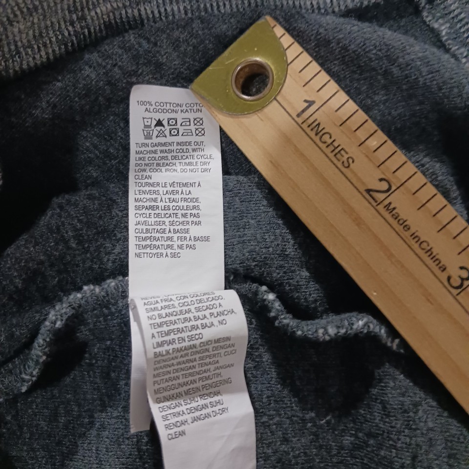 Lucky Brand 7M62050 Men's Gray Cotton Twisted Stub Henley Sweatshirt Size Small Item image 5