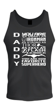 Daddy Superhero T-SHIRT Father&#39;s Day Gift For Dad Shirt - £10.83 GBP