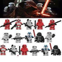 16Pcs Darth Vader Commander Appo First Order Sith Trooper Star Wars Minifigures - £23.17 GBP