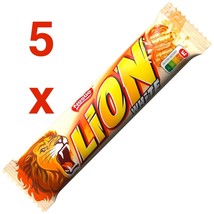 Lion Bar WHITE Chocolate bars 5pc. Made in Germany  FREE SHIPPING - £9.33 GBP