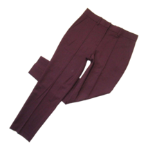 NWT Theory Lucas Ossendrijver Pleated Wool Gabardine in Bordeaux Tapered Pants 4 - £79.47 GBP