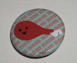 Disney World Turkey Leg Nom Nom Nom Pinback Button 1 1/2" RARE - $14.99