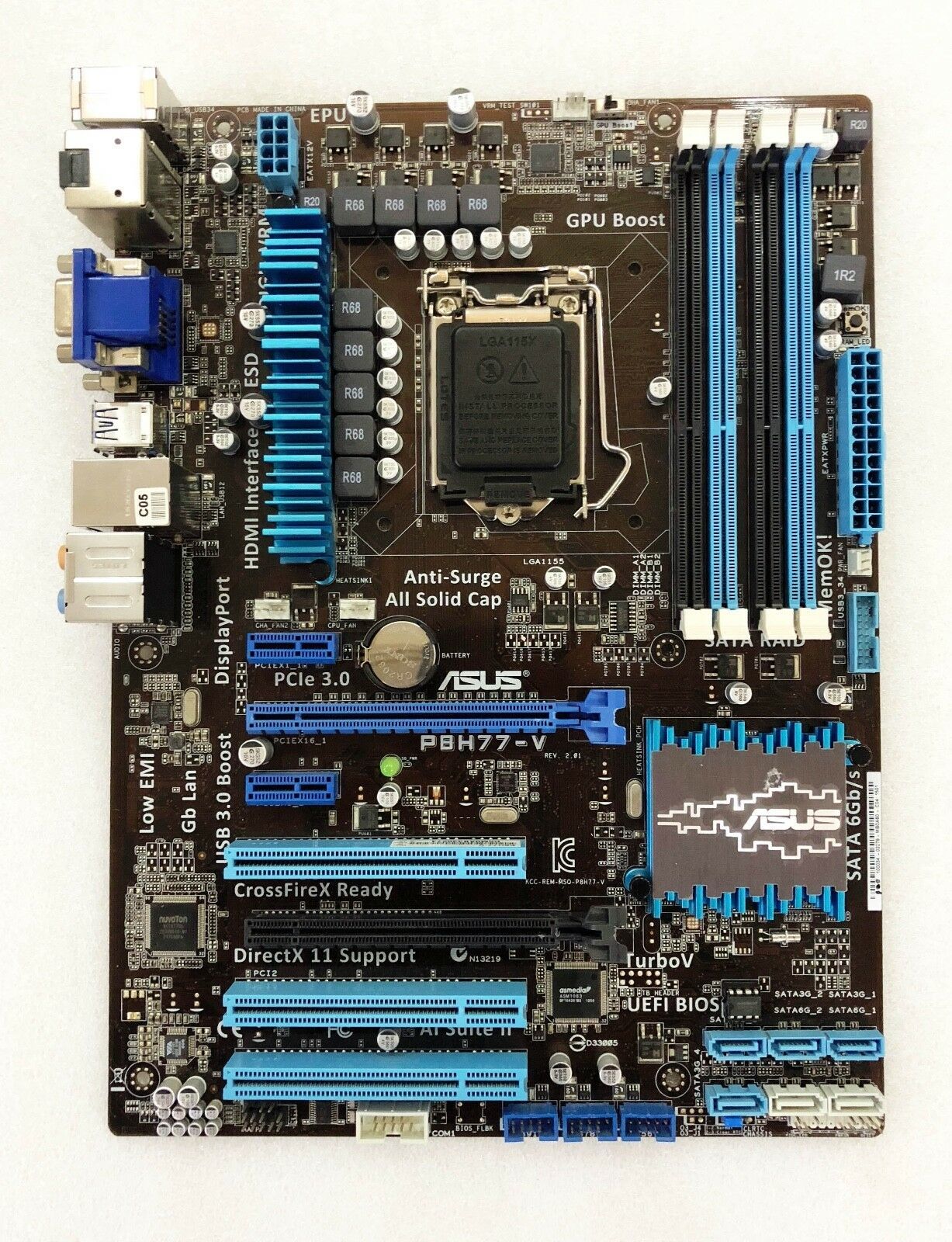 ASUS P8H77-V Intel Motherboard ATX LGA 1155 Socket H2 - $108.89