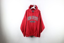 Vintage Mens 2XL Faded Spell Out Block Letter Ohio State University Hoodie Red - £47.44 GBP