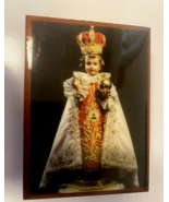 Infant of Prague Wood Rosary Box with Rosary, New from Colombia #L039 - $29.99