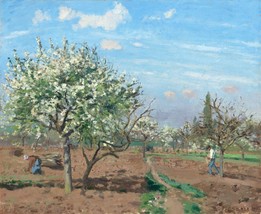 10218.Decor Poster.Room home wall art.Camille Pissarro painting.Orchard in Bloom - £13.40 GBP+