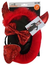 Halloween Devil Accessory Kit - Costume Accessory For Children, 3pcs/Set Red - £5.26 GBP