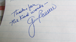 Original George Romero Autograph - £49.26 GBP