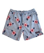 Vineyard Vines Blue Striped Floral Standard Chappy Swim Trunk Shorts Men... - £19.76 GBP