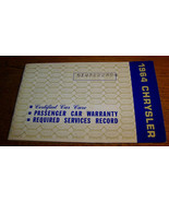 1964 CHRYSLER PASSENGER CAR SERVICE RECORD AUTO MANUAL - £4.63 GBP