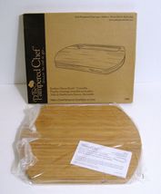 Pampered Chef Bamboo Cheese Board 1003 Reversible Cutting Board NEW - £11.95 GBP