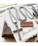 Mens Celtic Cross Necklace Heavy Duty Gothic Stainless Steel Jewelry Men... - $26.99