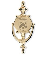 Mulligan Irish Coat of Arms Brass Door Knocker - $596.83 MXN