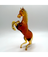 Murano Glass Handcrafted Unique 4 1/2 inches Standing Horse Figurine Bro... - £58.69 GBP