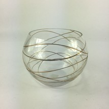 Party Lite Calypso Gold Tealight Candle Holder P7116 Made in Romania T1 - £20.07 GBP