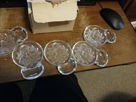 Vintage Fostoria American Lead Crystal Coaster Set of 5 in Original Box - £13.24 GBP