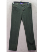 Jolt Jegging Jeans Girls 16 Green Embroidered Cotton Pockets Flat Front ... - $15.76