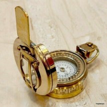 Military Nautical Compass Brass Kelvin &amp; Hughes Working Handmade Designer - £20.17 GBP