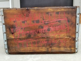 Vintage Honeywell Farms Daily Wooden Metal Straps Crate Jamaica NY Nice ... - £63.82 GBP