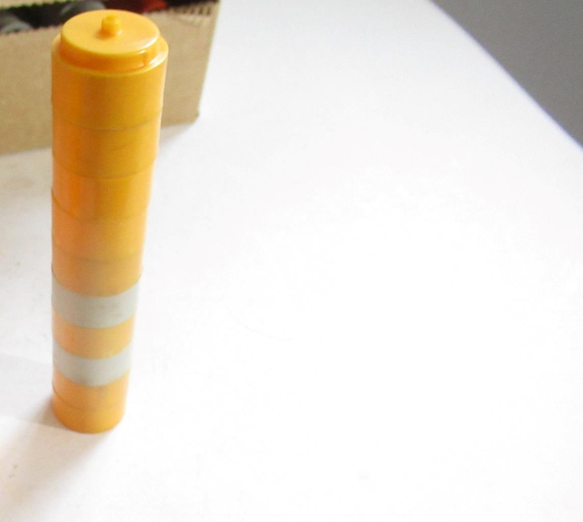 VINTAGE AURORA - TEN MODULAR BRIDGE POSTS- MIXED COLORS-EXC.- S31J - $2.80