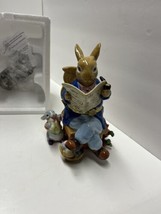 Large Peter Rabbit in Rocking Chair w/ Easter eggs Trinket Box  6.5&quot; CWC - £14.59 GBP