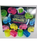 Neon Spring Toy Charm Plastic Autism Fun Toy 4 Bright Colors and Display... - £10.26 GBP