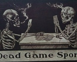 Halloween Postcard Ullman Skeletons Smoking Playing Cards 1909 Arthur Lewis Art - £102.06 GBP