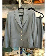 ESCADA Grau Wolle Jacke &amp; Rock Anzug Set Sz US10 - $555.18