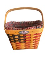 Longaberger 25th Anniversary Basket 1997 Liner, Protector Handmade Woven... - £19.50 GBP