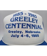 1855-1985 Crown Greeley Centennial Nebraska Blue Trucker Hat Cap Mesh Sn... - €9,88 EUR