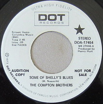 The Compton Brothers - Some Of Shelly&#39;s Blues, Vinyl, 45rpm, 1973, Very Good++ - £4.78 GBP