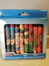 DC Comics Justice League Collectible 10 pk Jumbo Crayons Superman Batman FS - £8.11 GBP