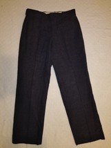 Vintage 1968 Ma Ns Gray Dress Trousers Job Corps Acrylic Wool Blend 31X28 - £38.83 GBP