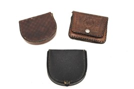 Antique Vintage CHange Purse Lot Real Morocco Leather England Ecuador Me... - $516.69 MXN